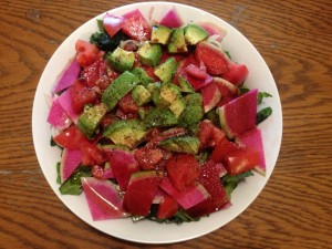 healthy salad plate